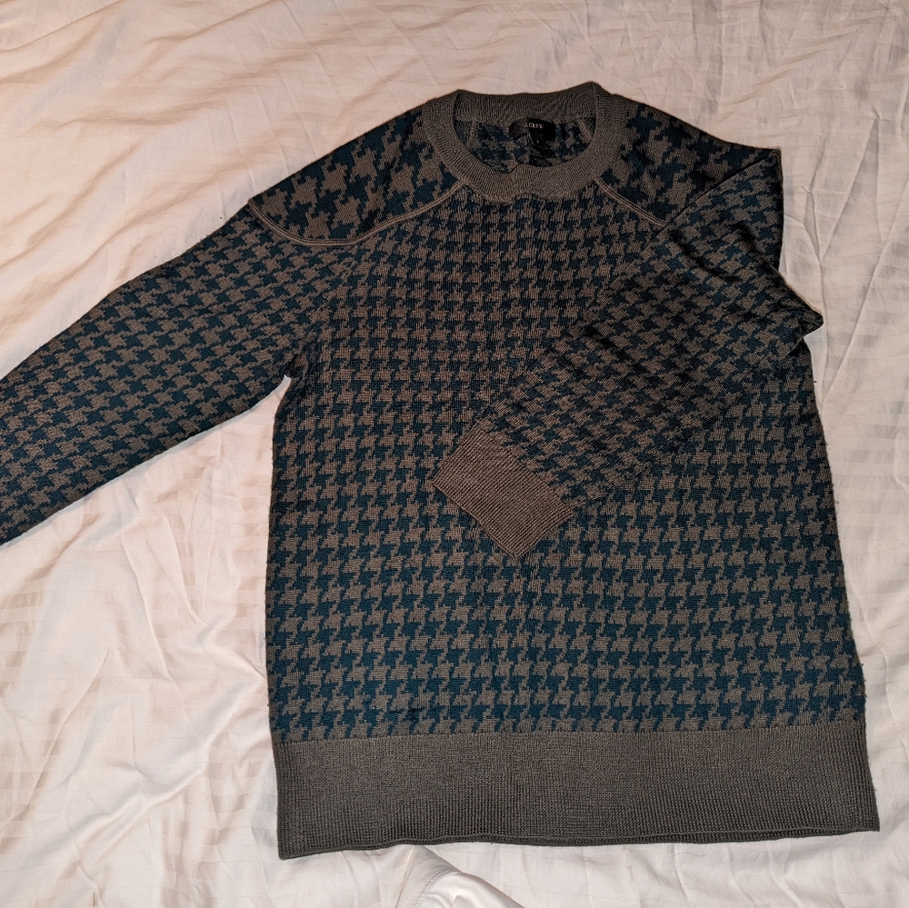 JCrew Houndstooth Sweater